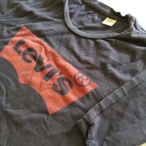 Vintage Single Stitch Levi's Mens Large Blue Short Sleeve T Shirt